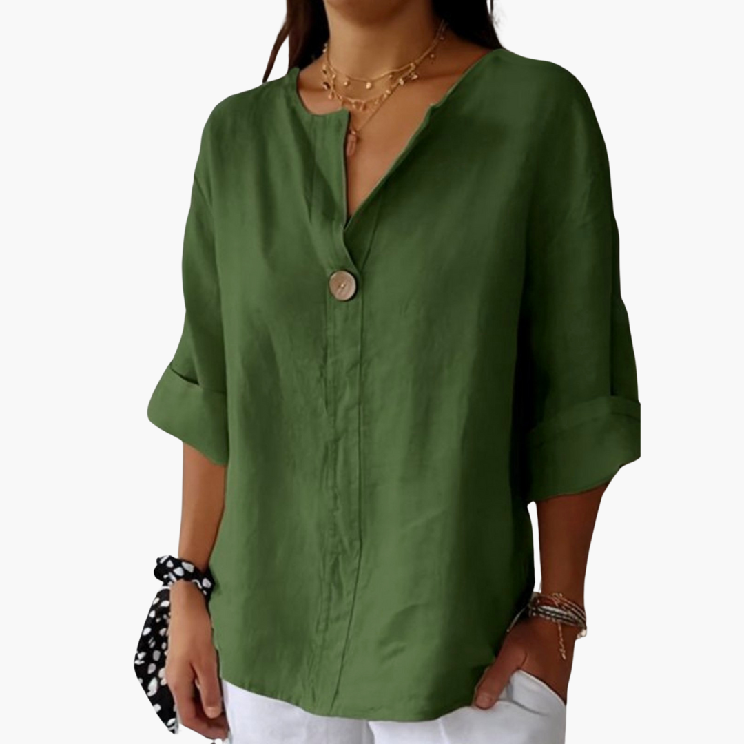 Lucy | Legere V-Ausschnitt-Bluse