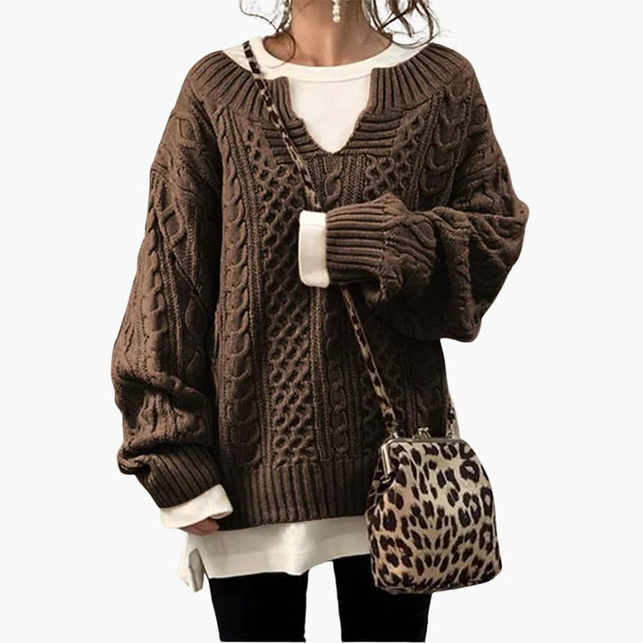 Holly | Übergroßer Strickpullover