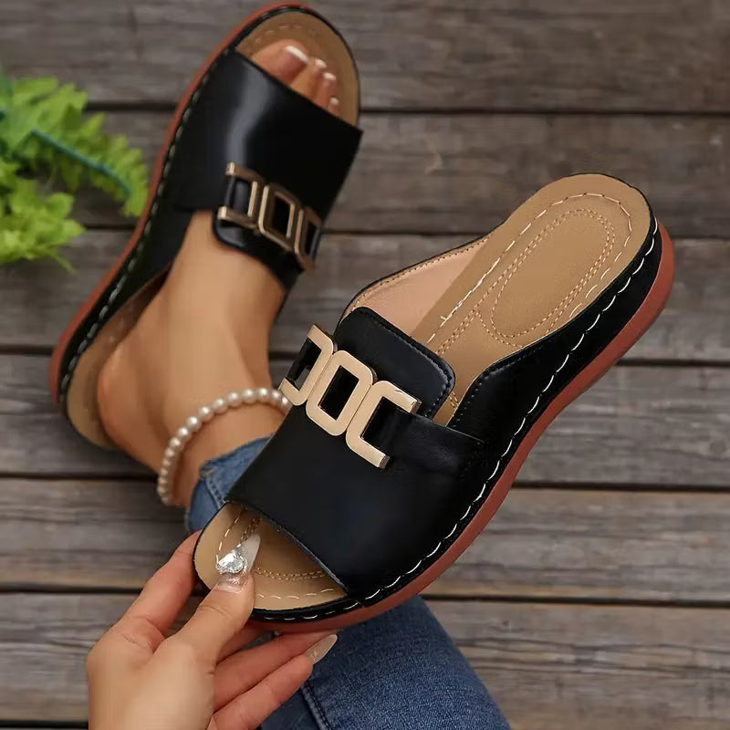 Marjorie – Orthopädische Komfort-Keilsandalen