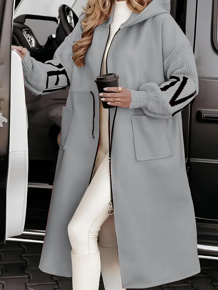 Roseanne – Elegante Kapuzen-Strickjacke