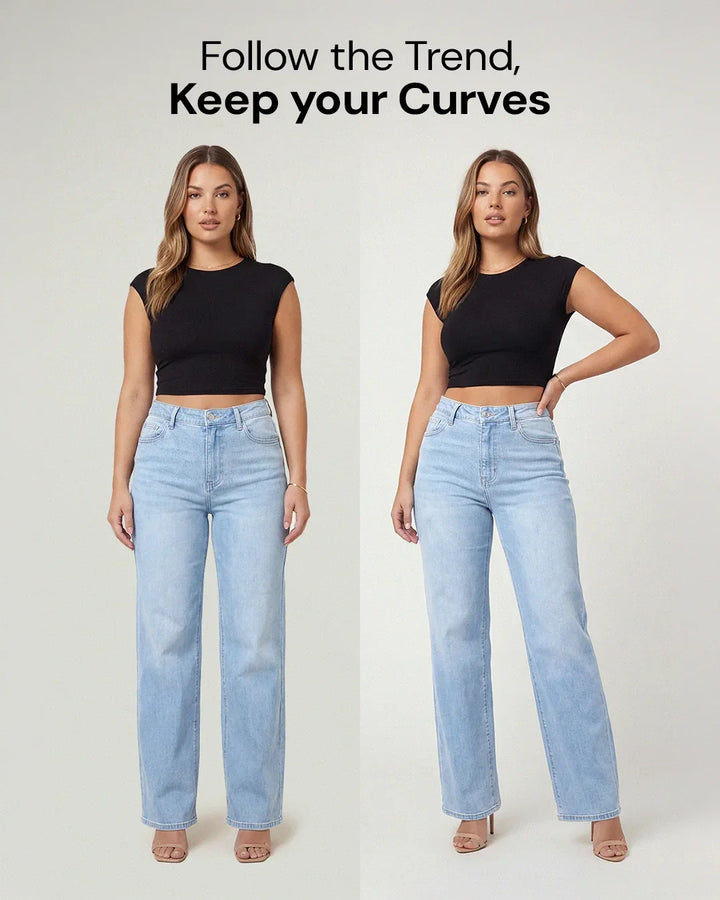 Remerie – Mid Rise BBL Wide Leg Jeans