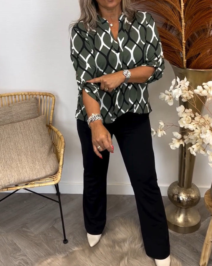 Alisha - Bluse mit Grafik-Print