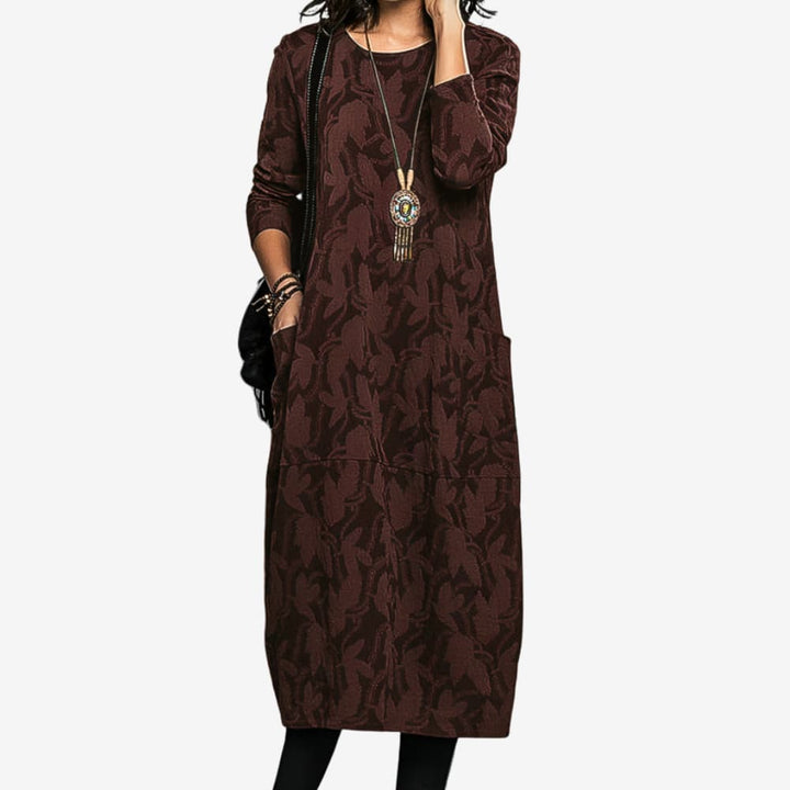 Martha | Lässiges Winterkleid mit Rundhalsausschnitt