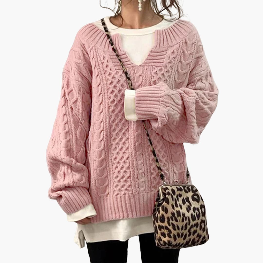 Holly | Übergroßer Strickpullover