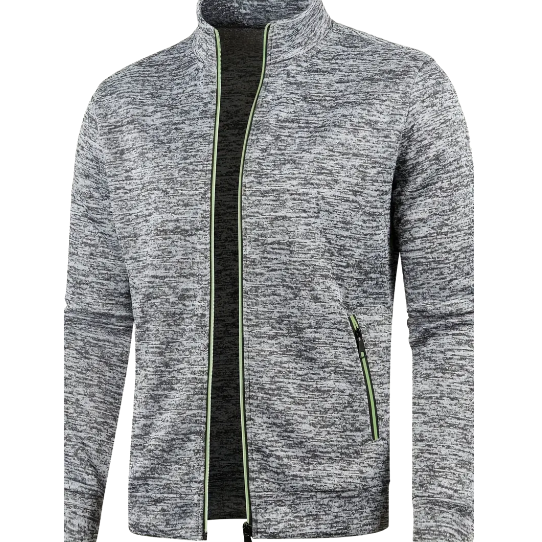 Clint – Klassische Strickjacke mit Reißverschluss