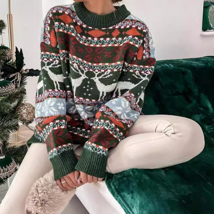 Briana | Gestrickter Weihnachtspullover