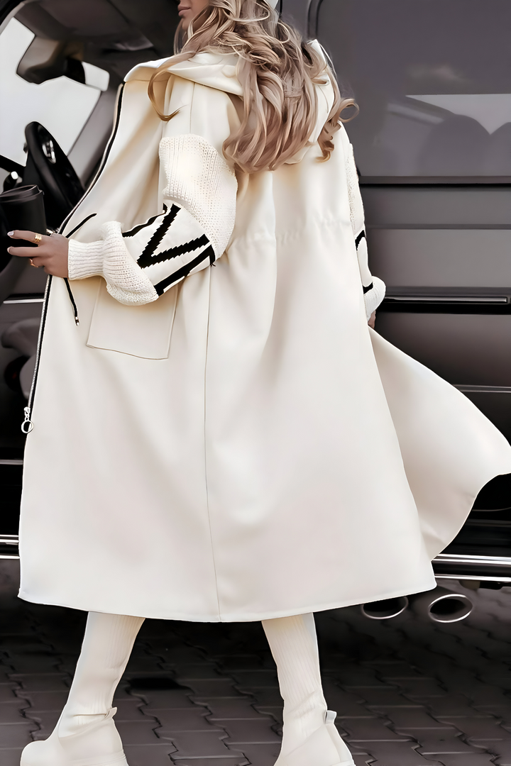 Roseanne – Elegante Kapuzen-Strickjacke