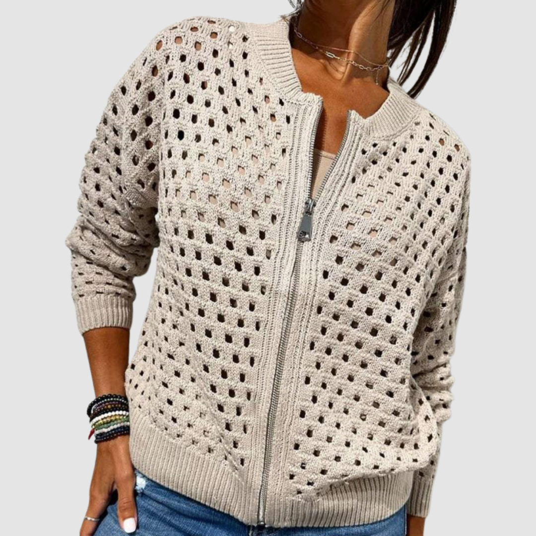 Grace - Strickjacke mit Reißverschluss
