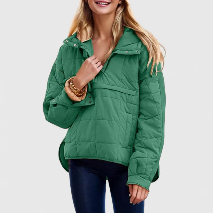 Faith – Wasserdichte Oversized-Pulloverjacke mit Kapuze