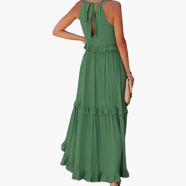 Joanna | Ruffle Breeze Maxikleid