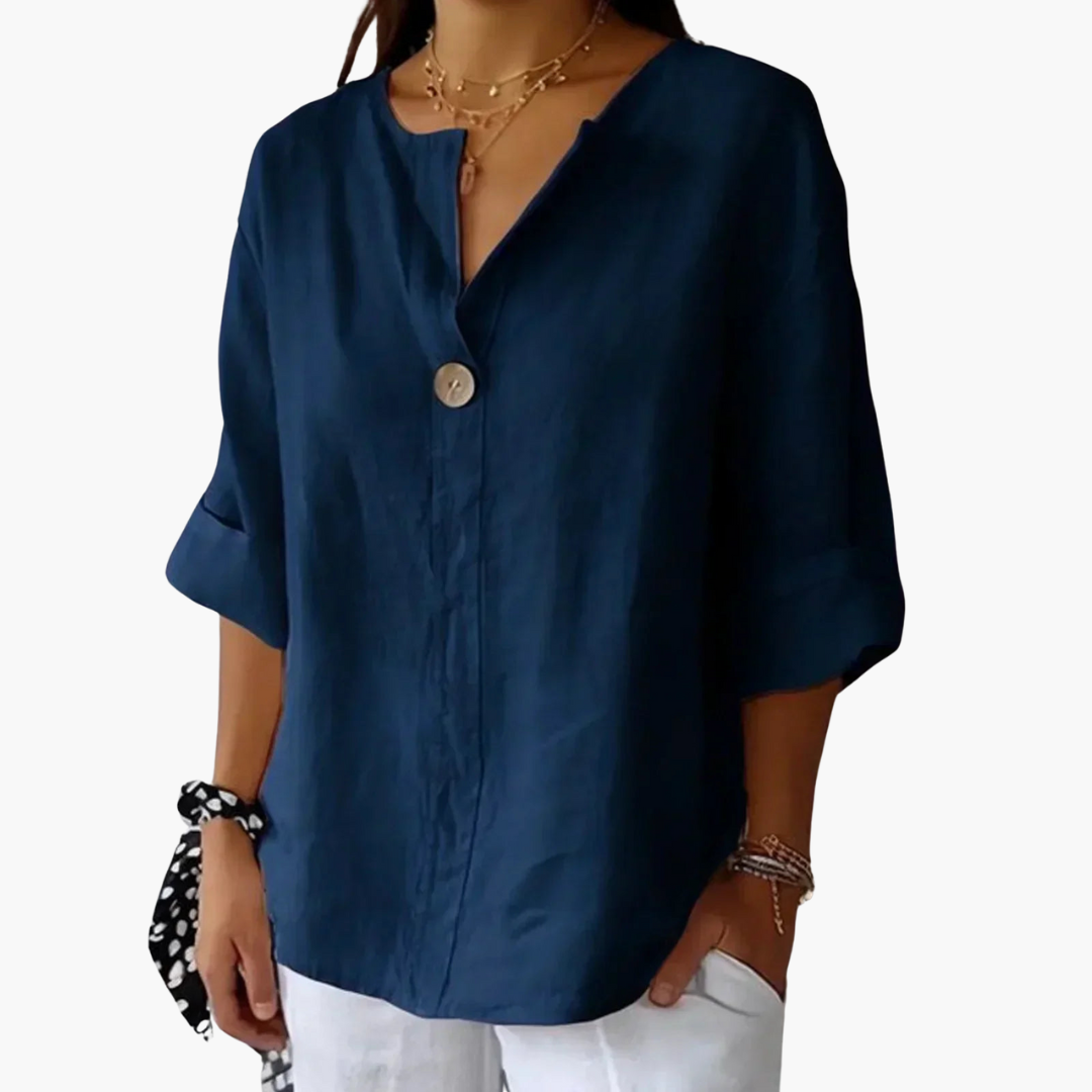 Lucy | Legere V-Ausschnitt-Bluse