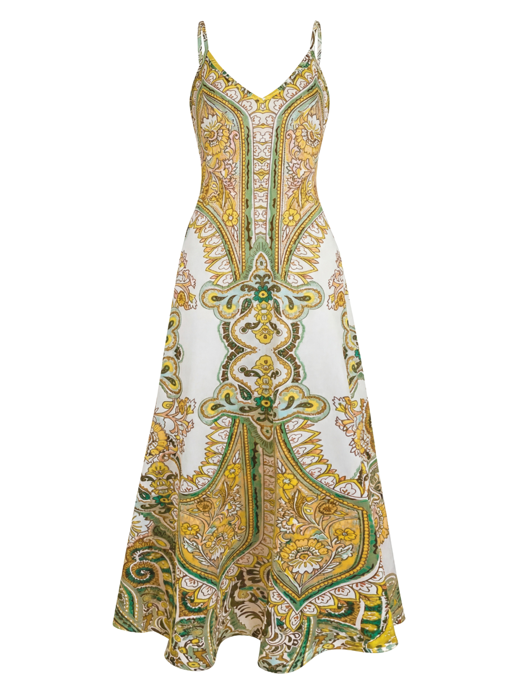 Caitlie – Ärmelloses Kleid mit Blumenmuster im Boho-Stil