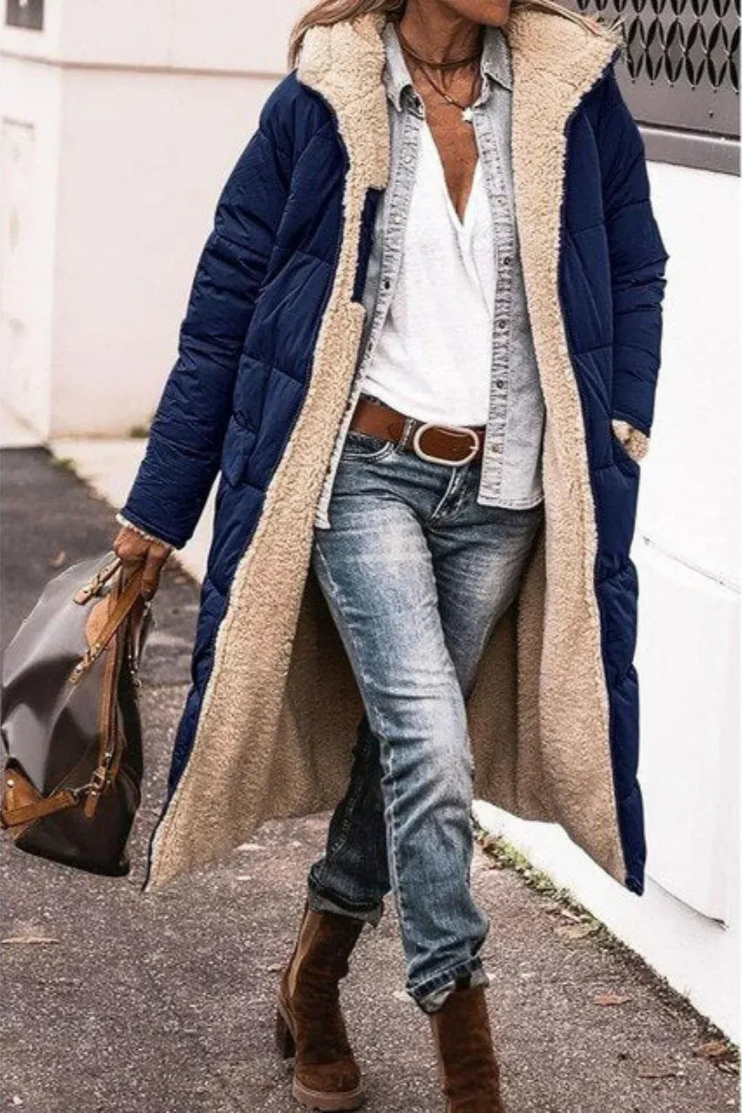 Marielle – Wendbare lange Winterjacke