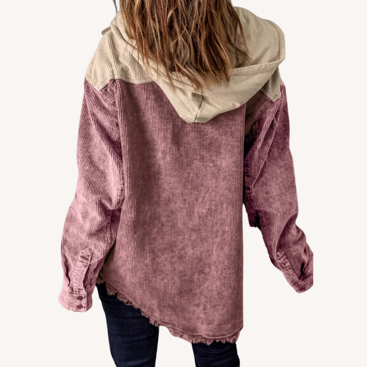 Nelli | Retro-Strickjacke mit Kapuze