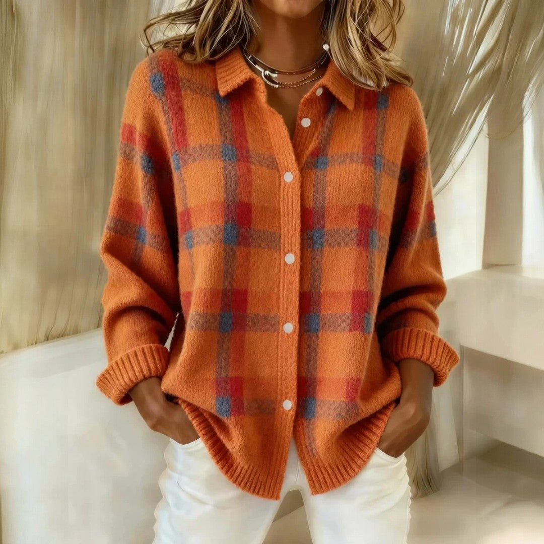 Marisha – Klassischer gestreifter Strickpullover