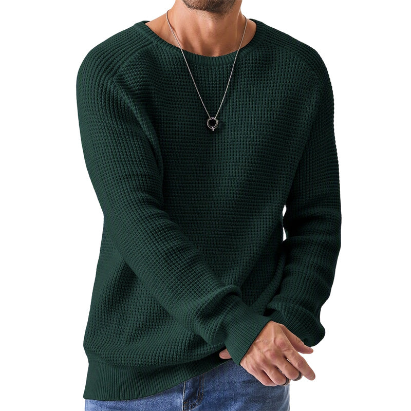 Holden - Pullover mit strukturierter Waffelstrick-Optik