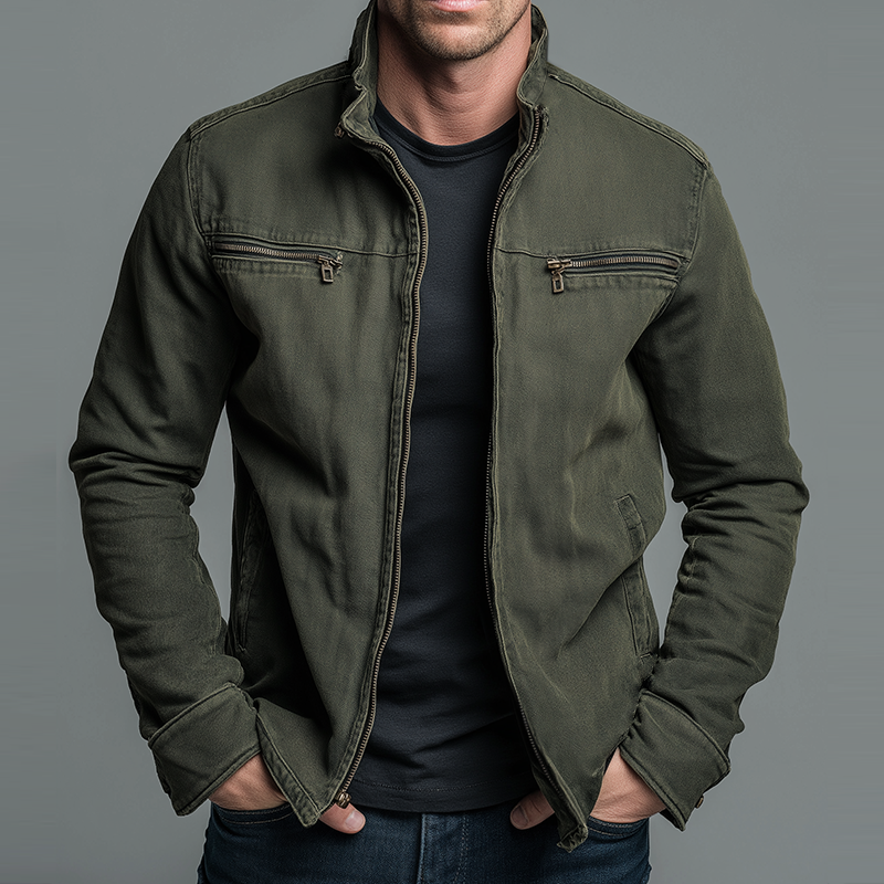 Philip – Klassische Freizeitjacke aus Baumwolle