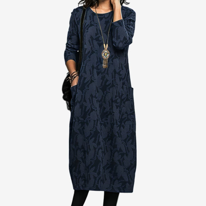 Martha | Lässiges Winterkleid mit Rundhalsausschnitt