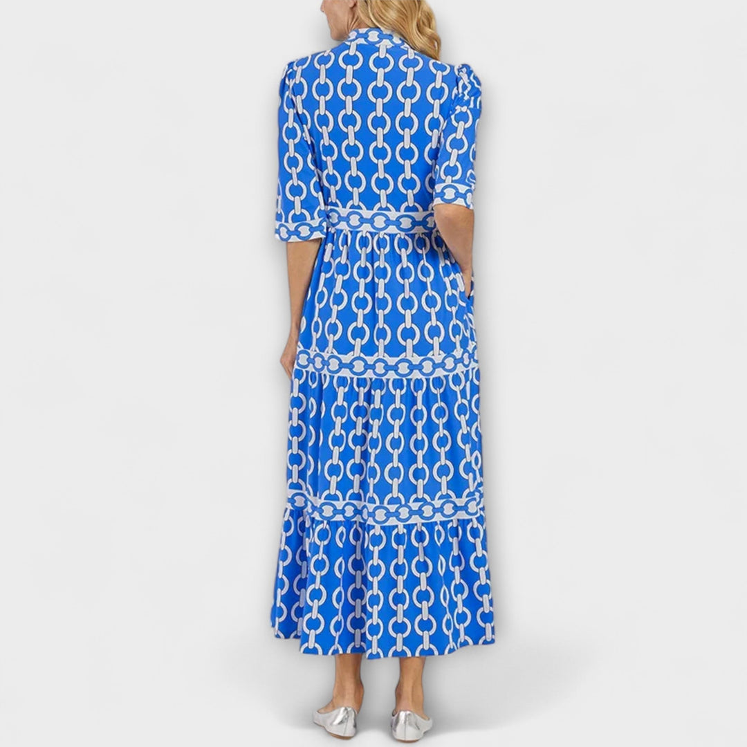 Elvira – Midikleid mit Kettenmuster