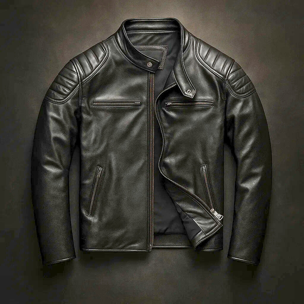Kiel – Premium-Leder-Motorradjacke