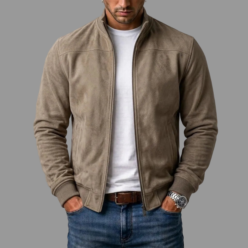 Rhett – Wildleder-Bomberjacke