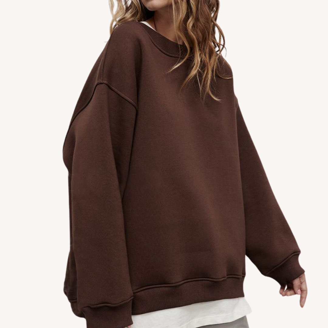 Haley | Übergroßes Fleece-Sweatshirt