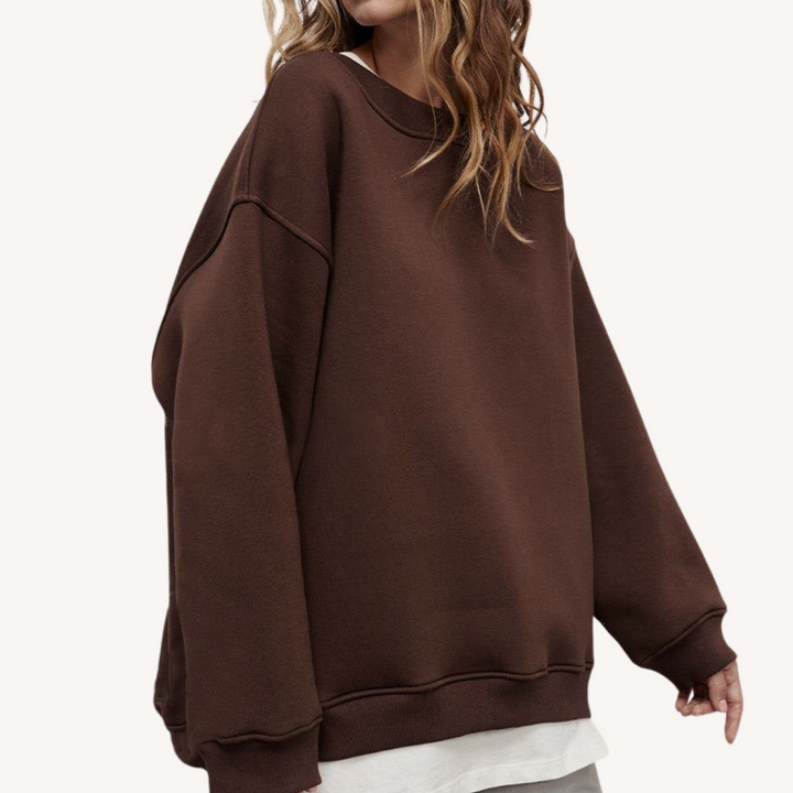 Haley | Übergroßes Fleece-Sweatshirt