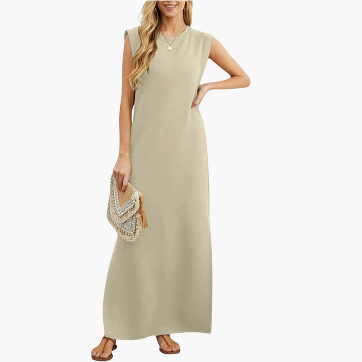 Esther | Knitterfreies, fließendes Maxikleid