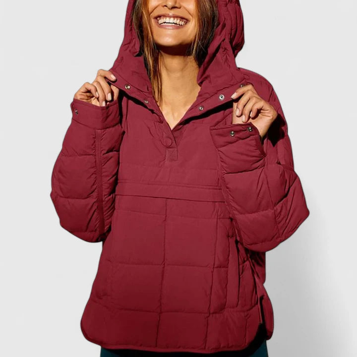 Faith – Wasserdichte Oversized-Pulloverjacke mit Kapuze