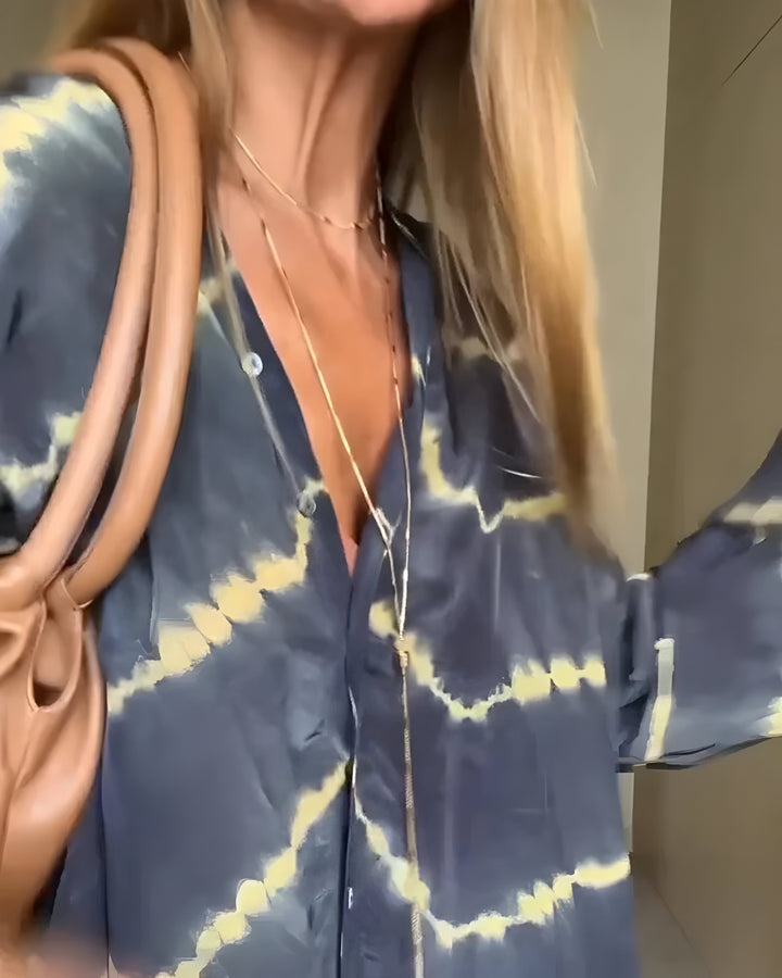 Oriana – Böhmisches gestreiftes Maxikleid