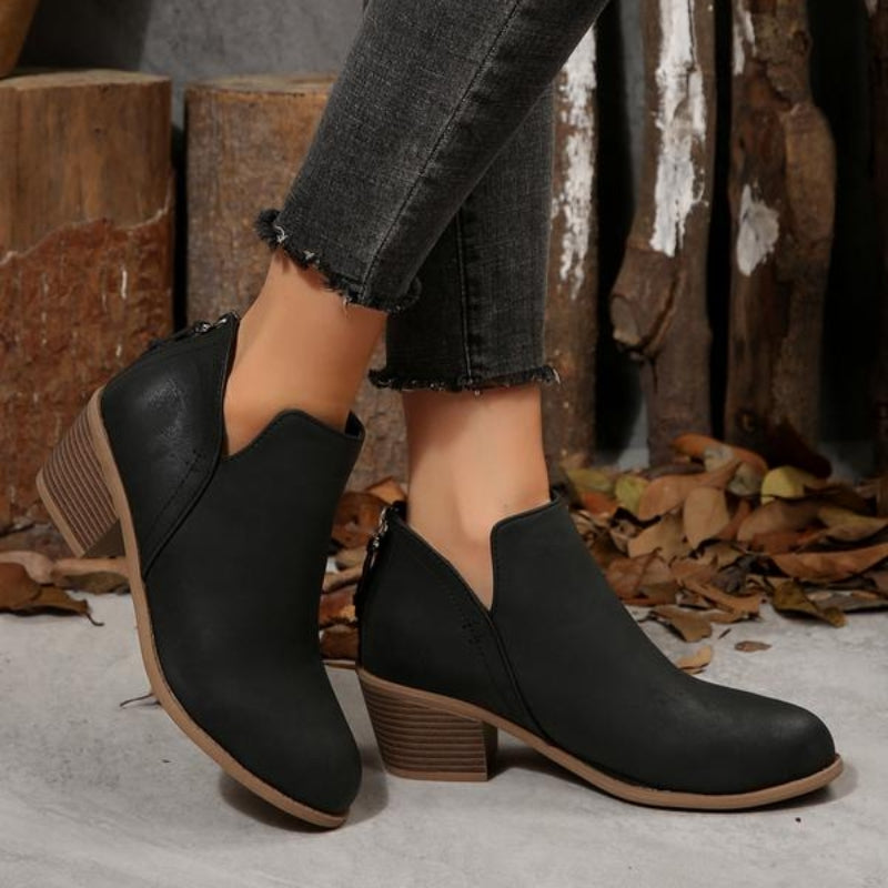 Hera – Stiefeletten mit strukturierten Fransen