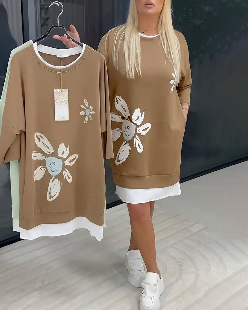 Charrie – Lässiges Baumwollkleid knielang
