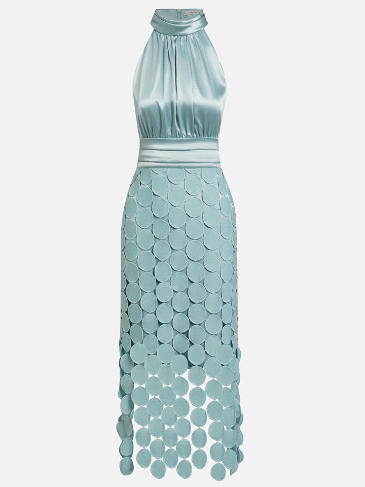 Amanda - Elegantes Neckholder-Midikleid