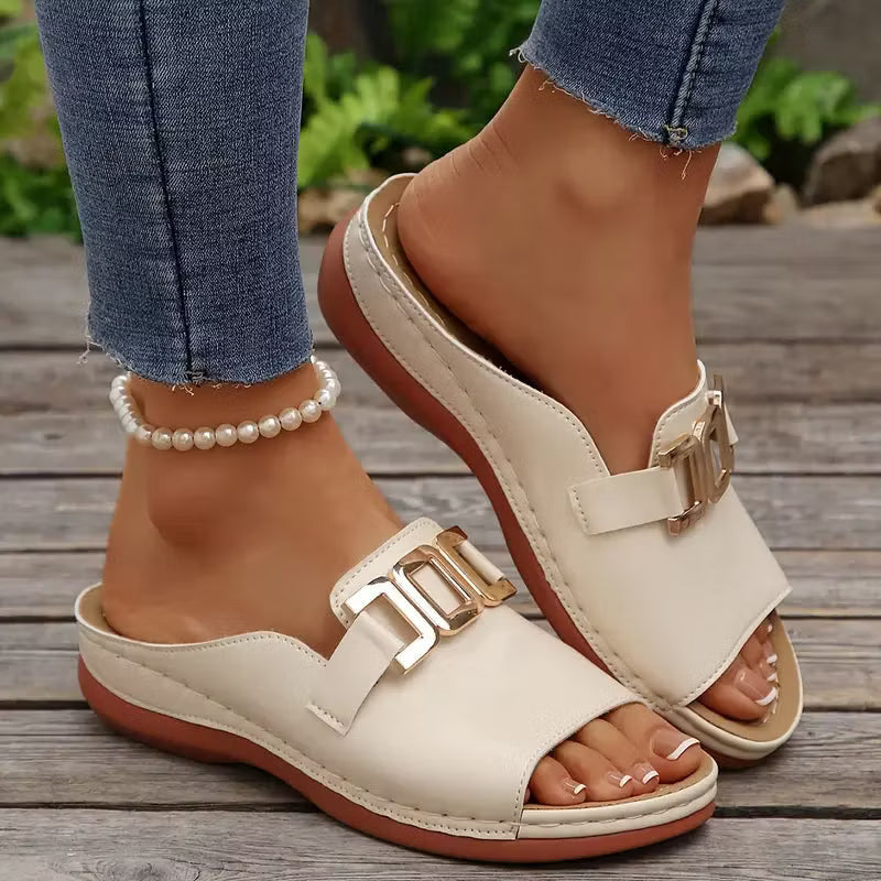 Marjorie – Orthopädische Komfort-Keilsandalen