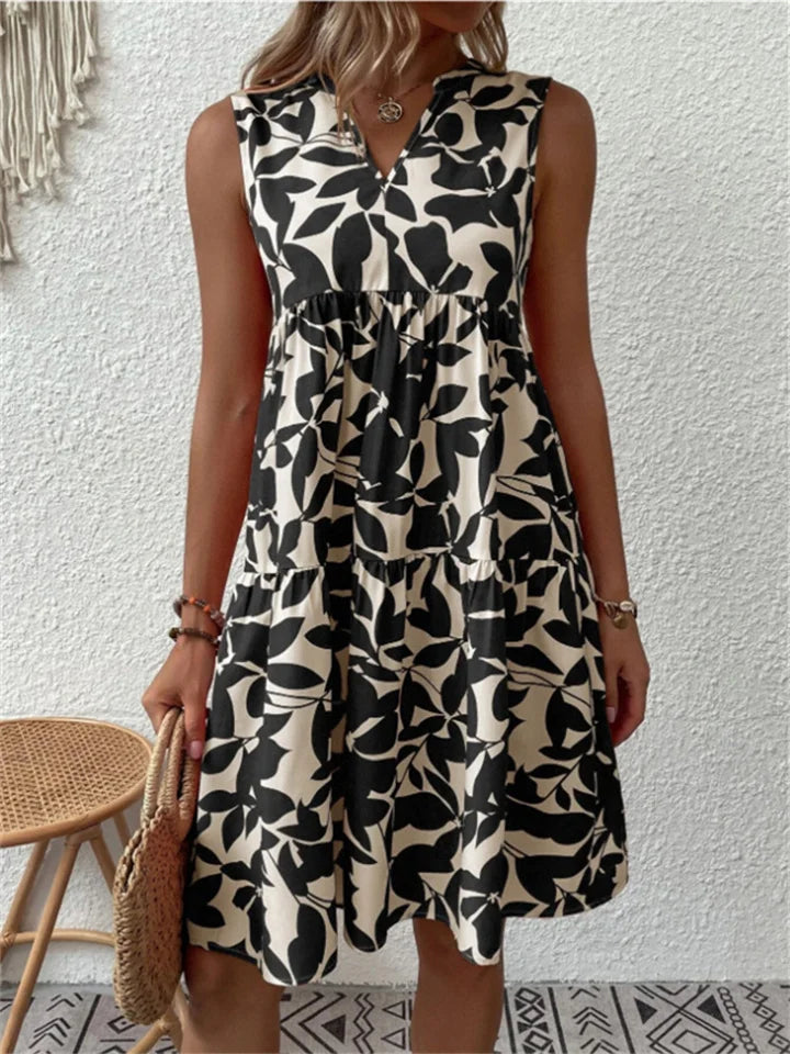 Alyana – Fließendes Midikleid mit Blumenmuster