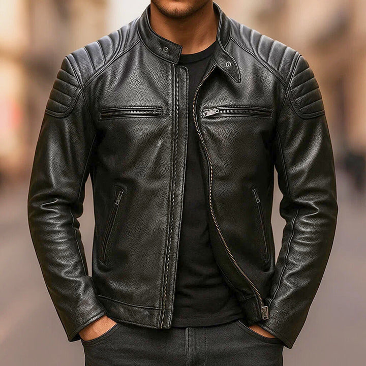 Kiel – Premium-Leder-Motorradjacke