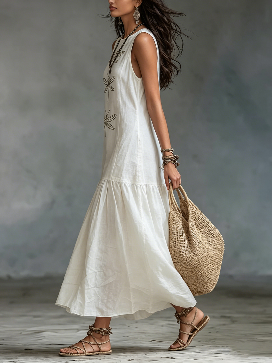 Genf – Ärmelloses Maxikleid