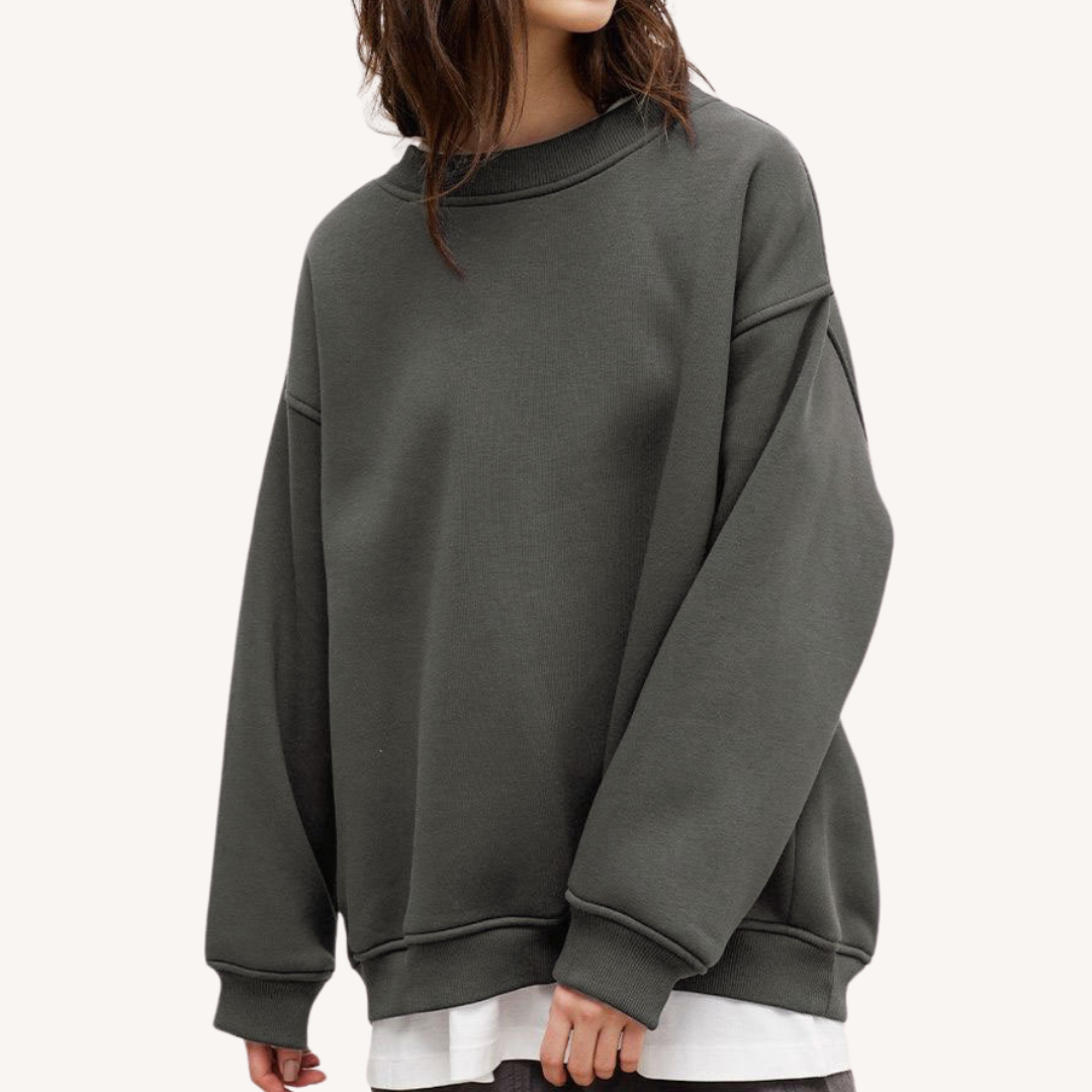 Haley | Übergroßes Fleece-Sweatshirt