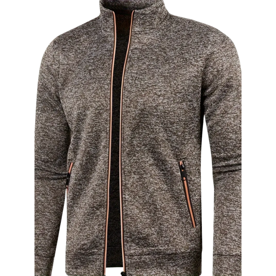 Clint – Klassische Strickjacke mit Reißverschluss