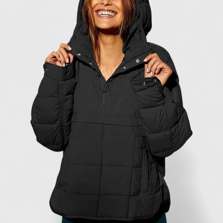 Faith – Wasserdichte Oversized-Pulloverjacke mit Kapuze