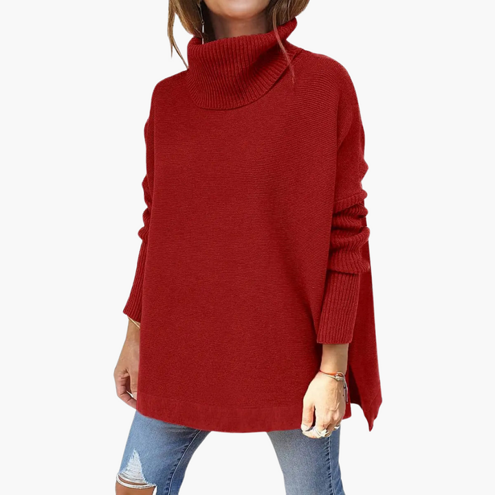 Leah | Hochgeschlossener Strickpullover