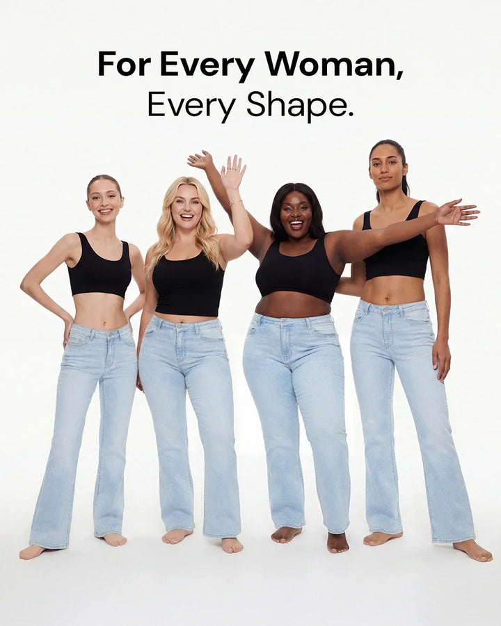 Remerie – Mid Rise BBL Wide Leg Jeans