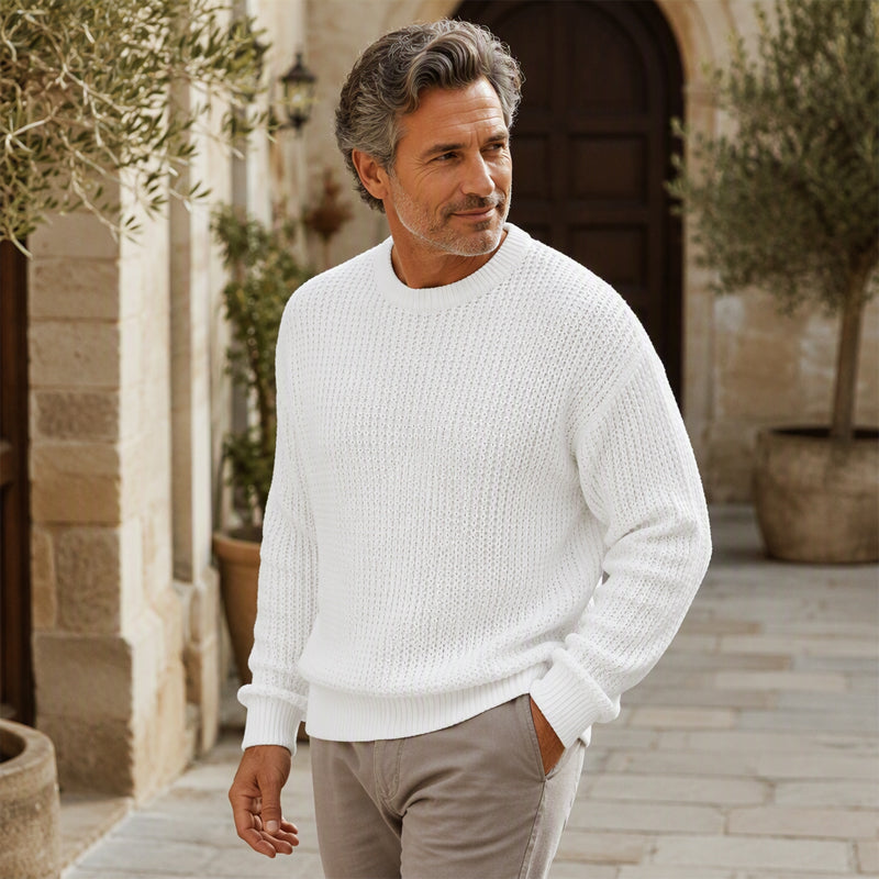 Holden - Pullover mit strukturierter Waffelstrick-Optik