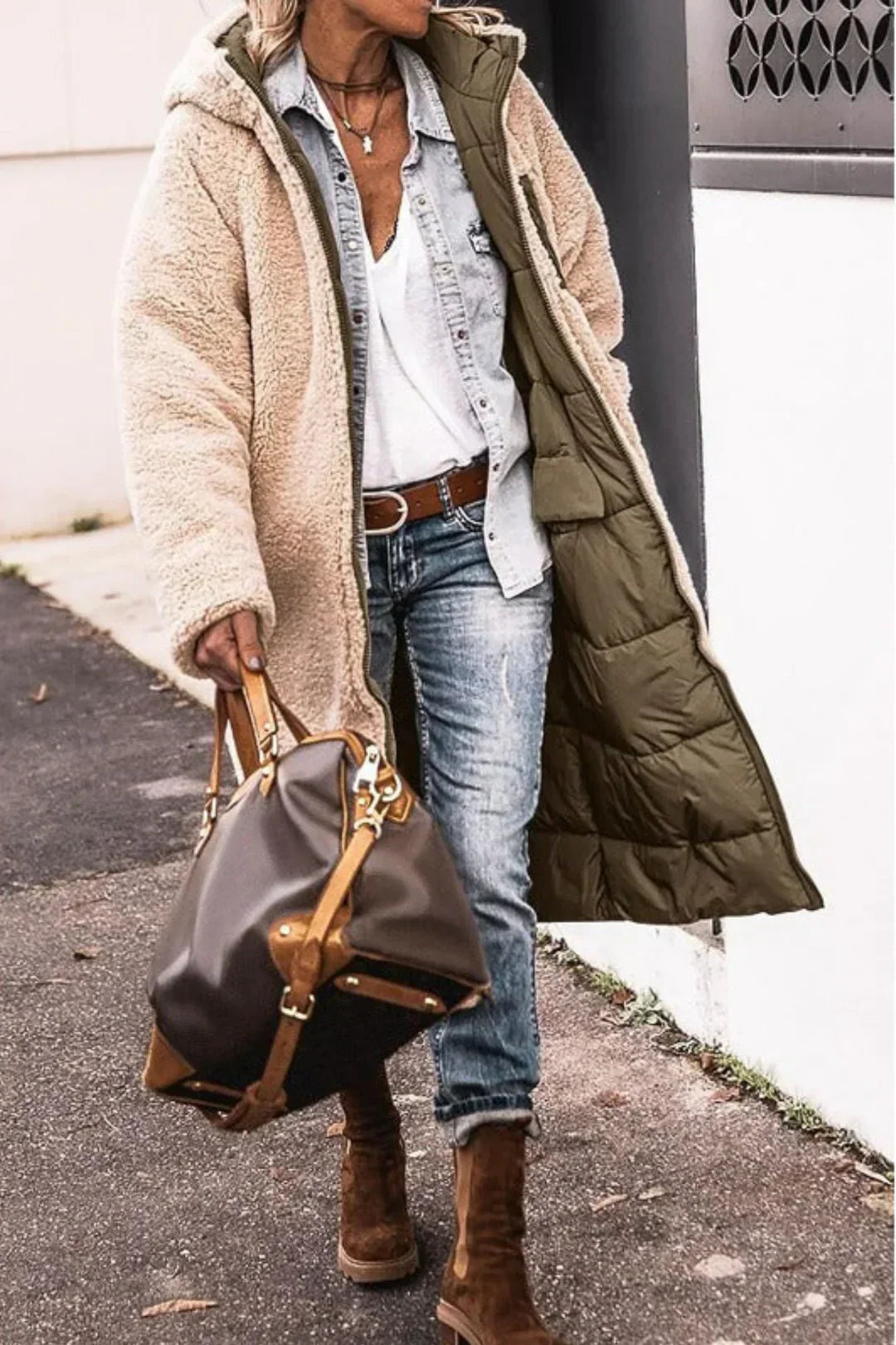 Marielle – Wendbare lange Winterjacke