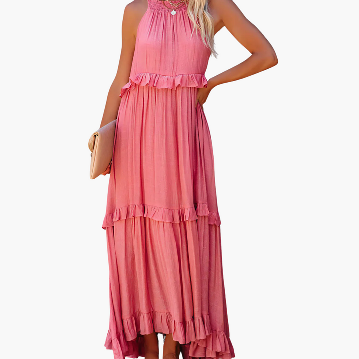 Joanna | Ruffle Breeze Maxikleid