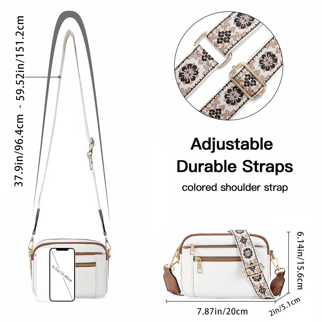 Emmie – Edle Lederschultertasche mit Fächern