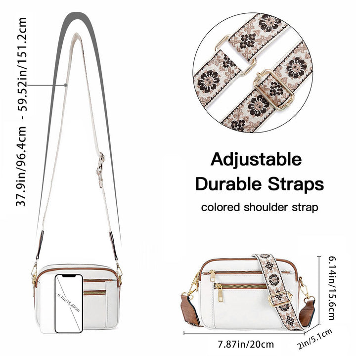 Emmie – Edle Lederschultertasche mit Fächern