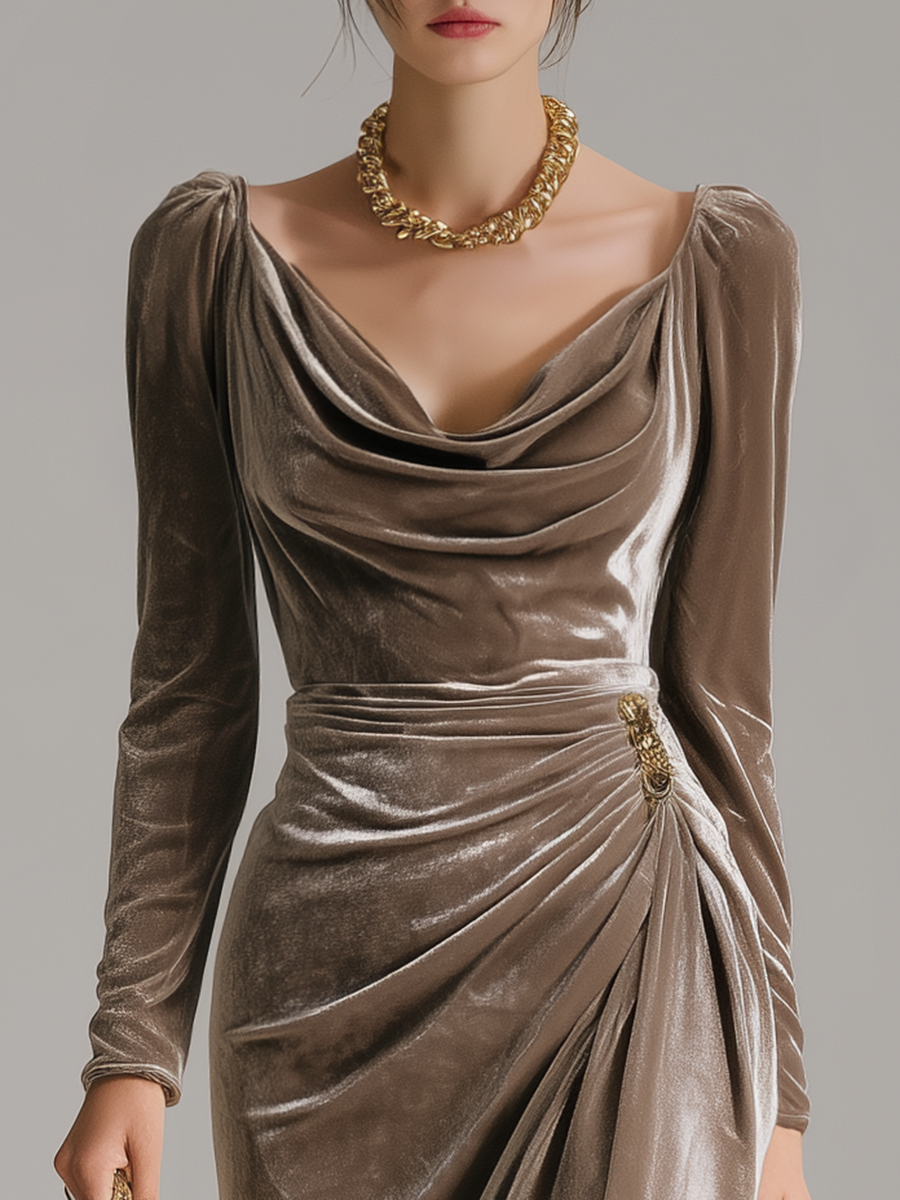 Sylvie - Elegantes Midikleid mit schmeichelhafter Passform