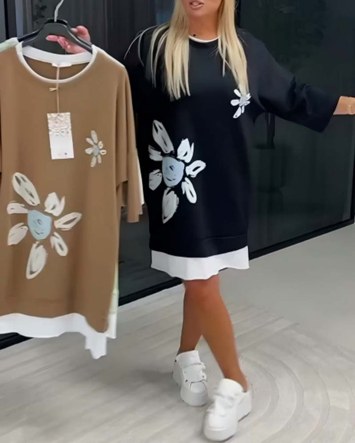 Charrie – Lässiges Baumwollkleid knielang