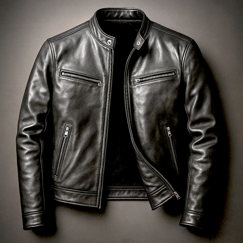 Ronnie - Vintage-Lederjacke mit körpernaher Passform